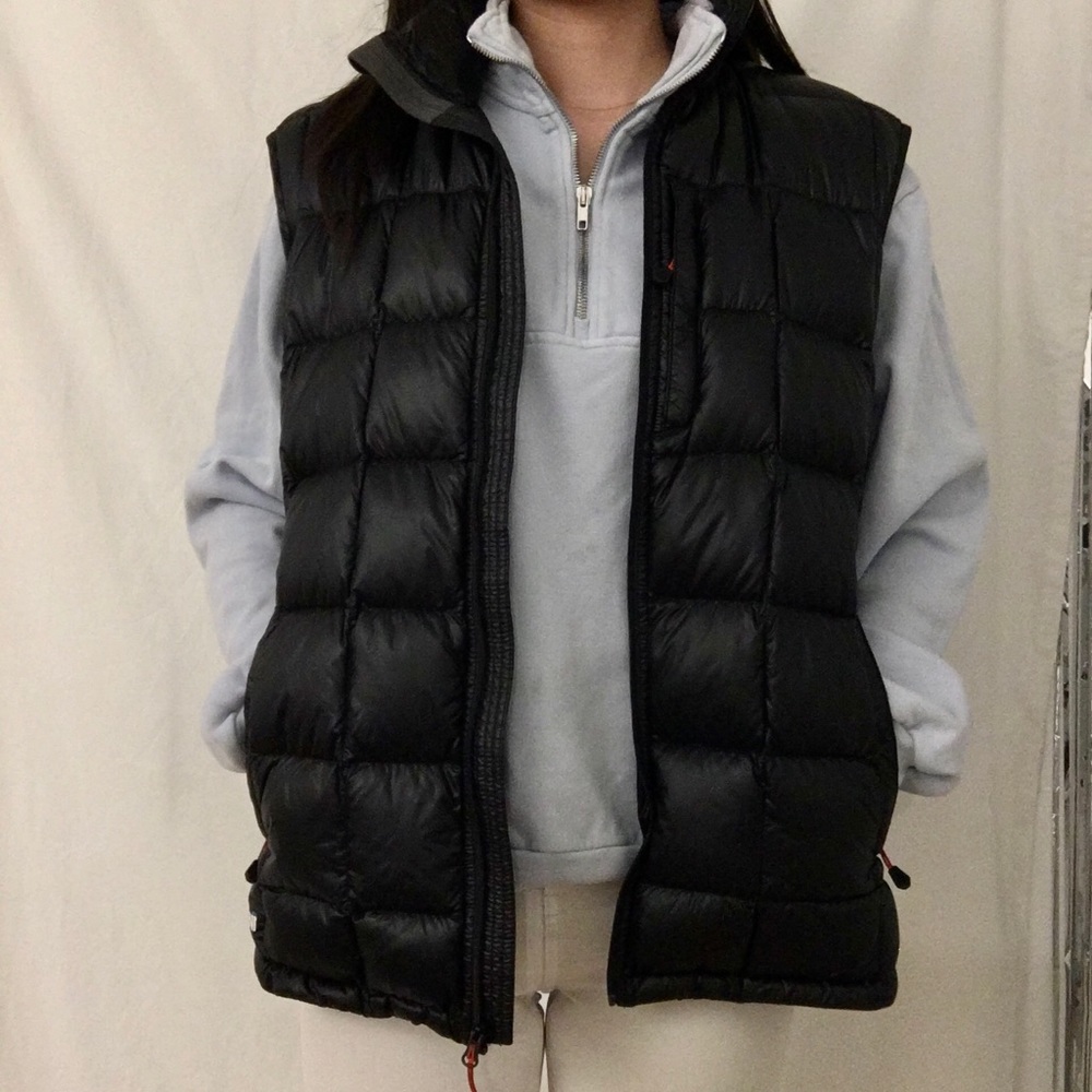 Black Oversized Padded Vest